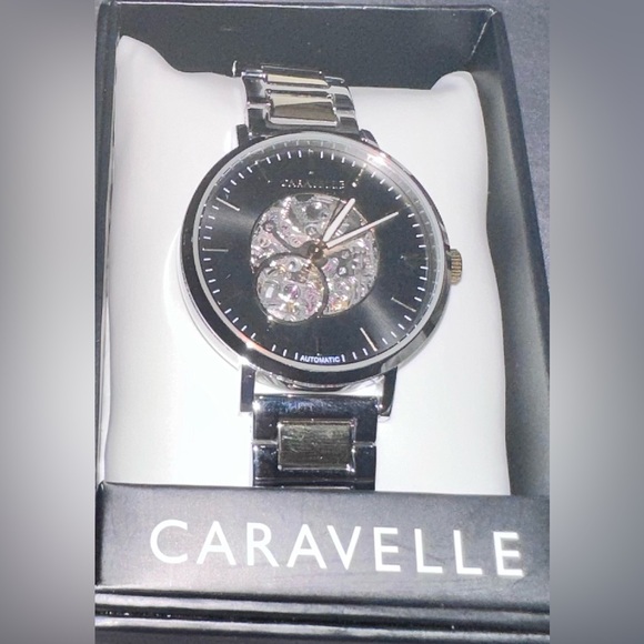 NIB Caravelle by Bulova Men S Two-Tone
Automatic Watch 45A152 - Picture 3 of 7